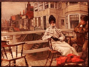 Wachten op de boot in Greenwich door James Jacques Joseph Tissot