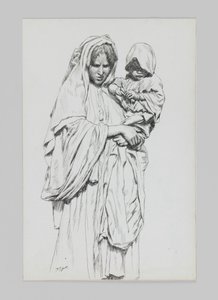 Vrouw en kind van Jericho, illustratie uit Het Leven van Onze Heer Jezus Christus