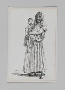 Vrouw van Geba, Samaria, illustratie uit Het Leven van Onze Heer Jezus Christus