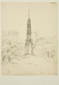 Bristol High Cross in Stourhead Gardens, 25 mei 1819 door James Johnson