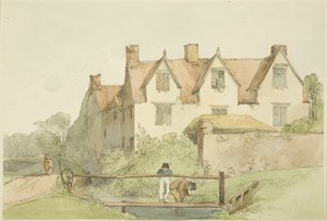 Landhuis van rechter Foster (griffier van Bristol) nabij Ashley Barn (Lower Ashley House) door James Johnson