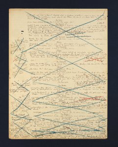 Handgeschreven manuscript van de 
