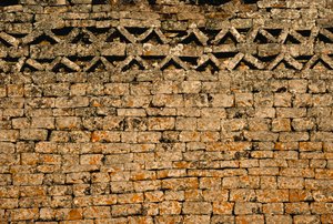 Stenen muur bij de ruïnes van Groot Zimbabwe, Zimbabwe door James L Stanfield