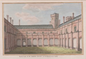 Herstmonceux Castle, East Sussex: Noordzicht van de Groene Hof