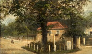 Het oorlogsmonument driehoek in East Sheen door James Lewis