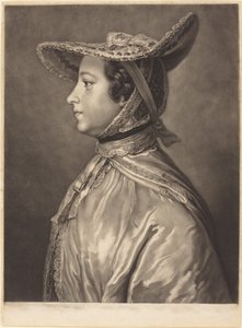 Katherine, Gravin van Lincoln door James MacArdell after William Hoare
