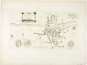 Correcte kaart van Dublin, zoals het stond in het jaar 1610