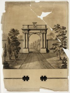 Monumentale ingang begraafplaats