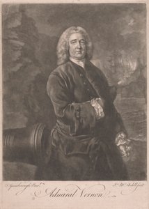 Admiraal Edward Vernon door James McArdell