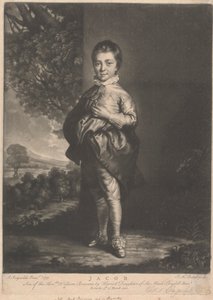 Jacob, Zoon van de Eerwaarde William Bouverie door James McArdell