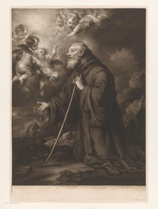 Knielende H. Franciscus van Paola in gebed