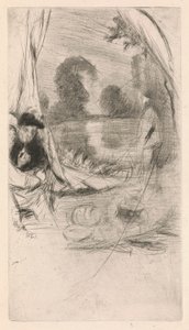 Impressies van geannuleerde platen door Whistler - het Model Rustend door James Abbott McNeill Whistler