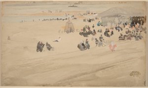 Strandtafereel door James McNeill Whistler