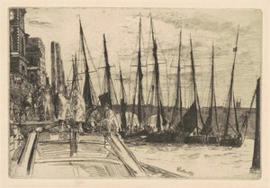 Billingsgate door James Abbott McNeill Whistler