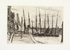 Billingsgate door James Abbott McNeill Whistler