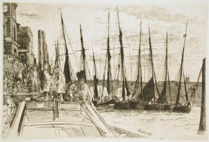 Billingsgate door James McNeill Whistler