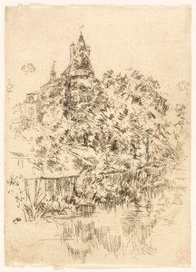 Château de Verneuil, Touraine door James McNeill Whistler