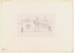 Winkels in Chelsea door James Abbott McNeill Whistler