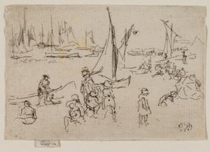 Kinderen, Portsmouth door James Abbott McNeill Whistler