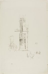 Hanen en hennen, Hôtel Colbert door James McNeill Whistler