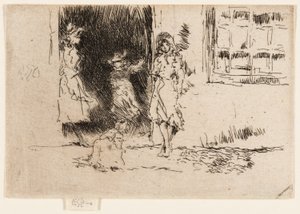 Cottage deur door James Abbott McNeill Whistler