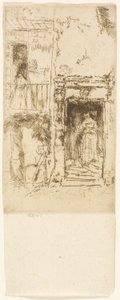 Deur, stallen - Loches door James Abbott McNeill Whistler