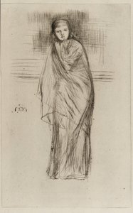 Gekleed model door James Abbott McNeill Whistler