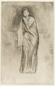 Geklede Model door James Abbott McNeill Whistler