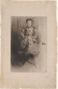 Elinor Leyland door James Abbott McNeill Whistler
