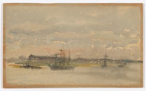 Erith–Avond door James Abbott McNeill Whistler