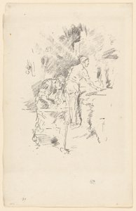 Vader en zoon door James Abbott McNeill Whistler