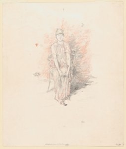 Figurenstudie in kleuren door James Abbott McNeill Whistler