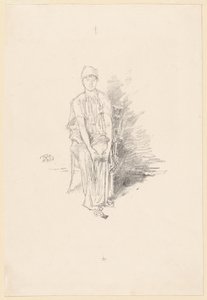 Figurenstudie in Kleuren door James Abbott McNeill Whistler