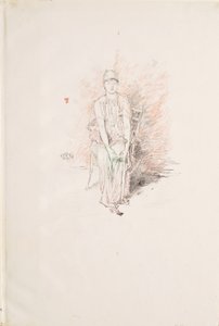 Figuurstudie in kleuren door James McNeill Whistler