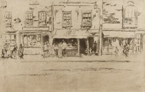 Viswinkel, Chelsea door James Abbott McNeill Whistler