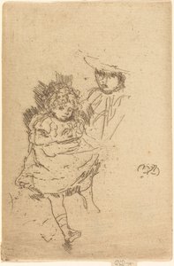 Zigeunerbaby door James Abbott McNeill Whistler