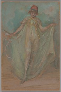 Groen en blauw: De danser door James McNeill Whistler