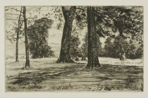 Greenwich Park door James Abbott McNeill Whistler