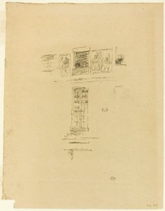 Hôtel Colbert, ramen door James McNeill Whistler