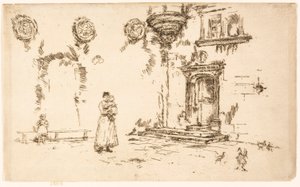 Hôtel Lallemont, Bourges door James McNeill Whistler