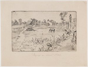 Landschap met paarden