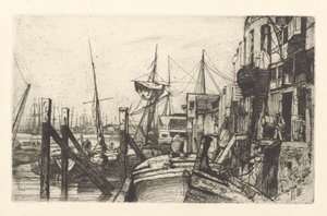 Limehouse door James Abbott McNeill Whistler