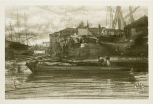 Limehouse door James Abbott McNeill Whistler