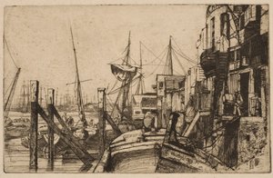 Limehouse door James McNeill Whistler
