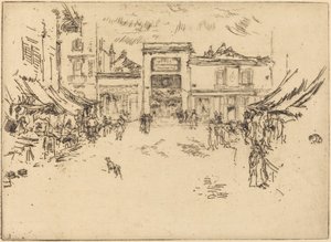 Kleine marktplaats, Tours door James McNeill Whistler