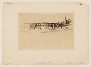 Kleine Putney Brug door James Abbott McNeill Whistler