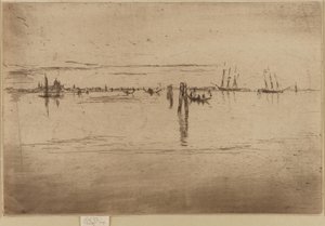 Lange lagune door James Abbott McNeill Whistler