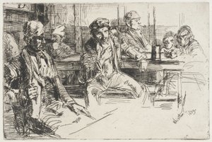 Havenarbeiders door James McNeill Whistler
