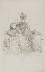 Moeder en Dochter door James Abbott McNeill Whistler