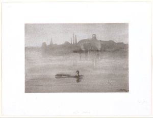 Nocturne: de rivier bij Battersea door James McNeill Whistler